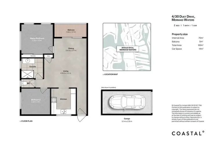 Floorplan of Homely unit listing, 4/30 Duet Drive, Mermaid Waters QLD 4218