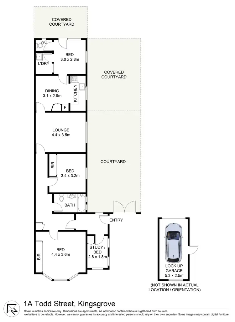 Floorplan of Homely house listing, 1A Todd Street, Kingsgrove NSW 2208