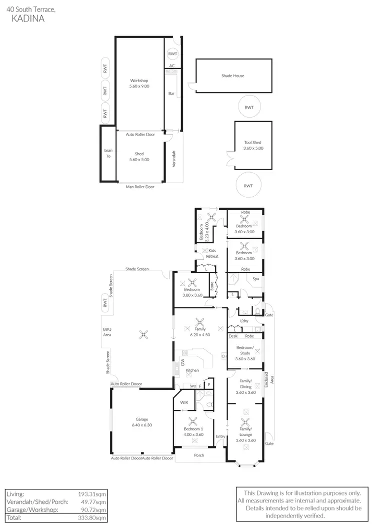 Floorplan of Homely house listing, 40 South Terrace, Kadina SA 5554