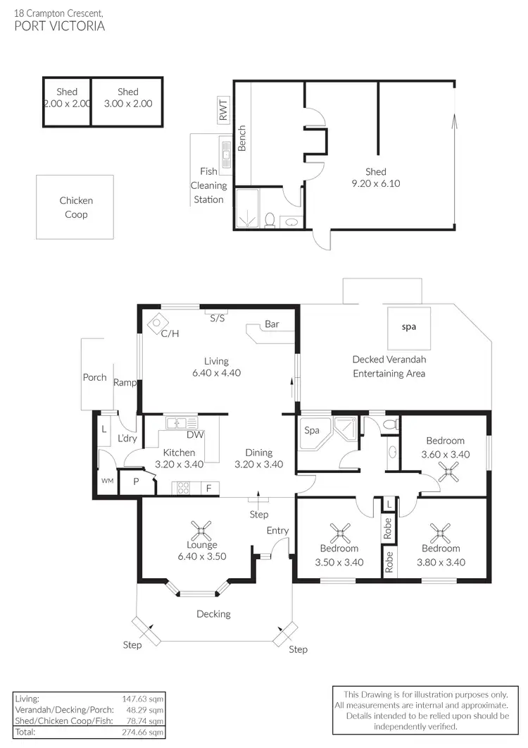 Floorplan of Homely house listing, 18 Crampton Crescent, Port Victoria SA 5573