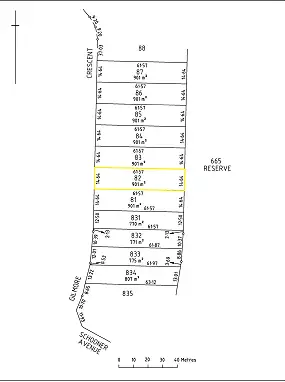 Floorplan of Homely land listing, 80 Gilmore Crescent, Wallaroo SA 5556