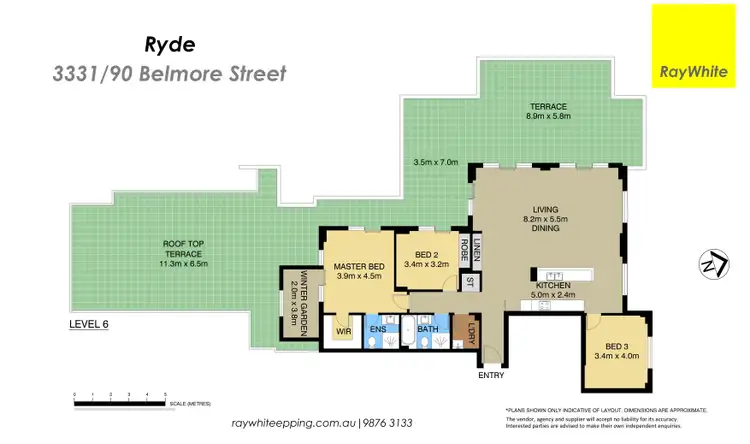 Floorplan of Homely apartment listing, 3331/90 Belmore Street, Ryde NSW 2112