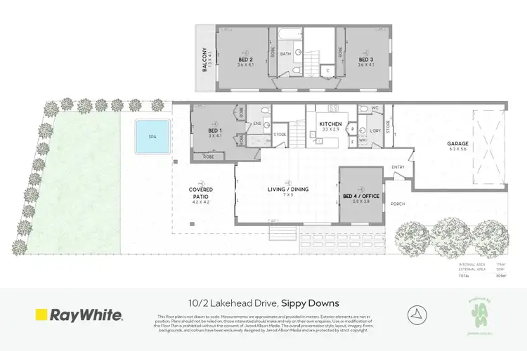 Floorplan of Homely townhouse listing, 10/2 Lakehead Drive, Sippy Downs QLD 4556