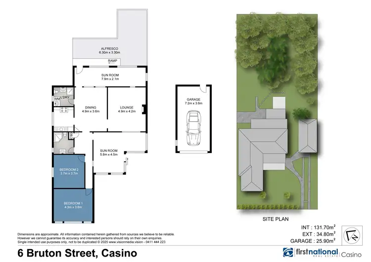Floorplan of Homely house listing, 6 Bruton Street, Casino NSW 2470