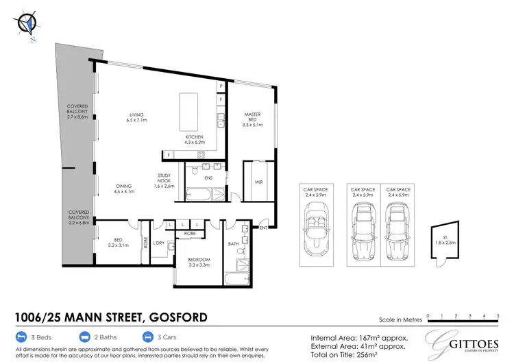 Floorplan of Homely apartment listing, 1006/25 Mann Street, Gosford NSW 2250