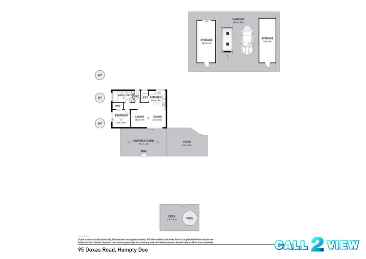 Floorplan of Homely house listing, 95 Doxas Road, Humpty Doo NT 836
