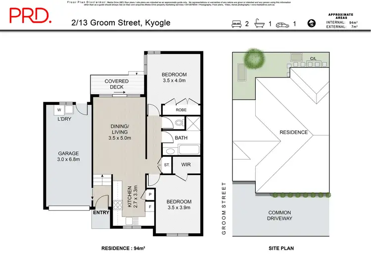 Floorplan of Homely unit listing, 2/13 Groom Street, Kyogle NSW 2474