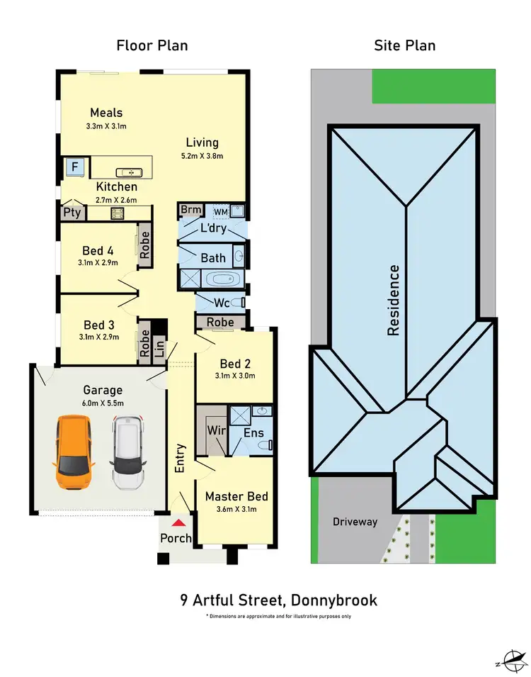 Floorplan of Homely house listing, 9 Artful Street, Donnybrook VIC 3064