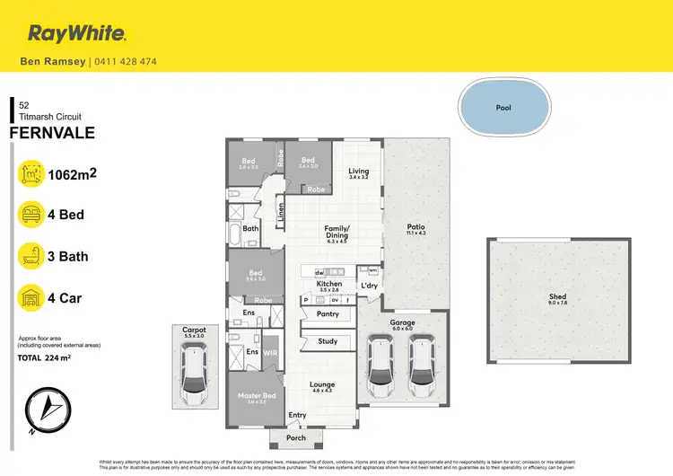 Floorplan of Homely house listing, 52 Titmarsh Circuit, Fernvale QLD 4306