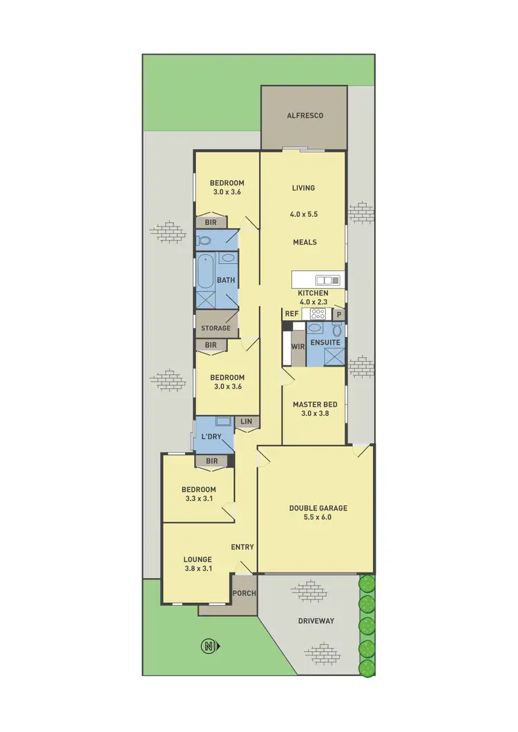 Floorplan of Homely house listing, 10 Kokoda Drive, Sunbury VIC 3429