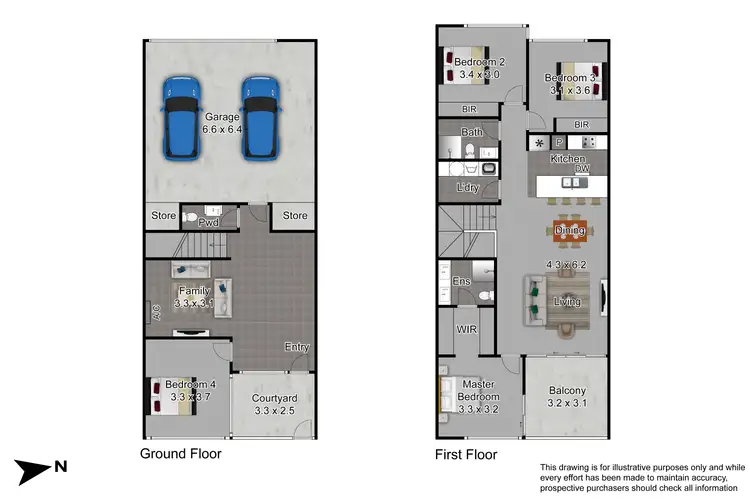 Floorplan of Homely townhouse listing, 4 Push-Pea Way, Cranbourne West VIC 3977