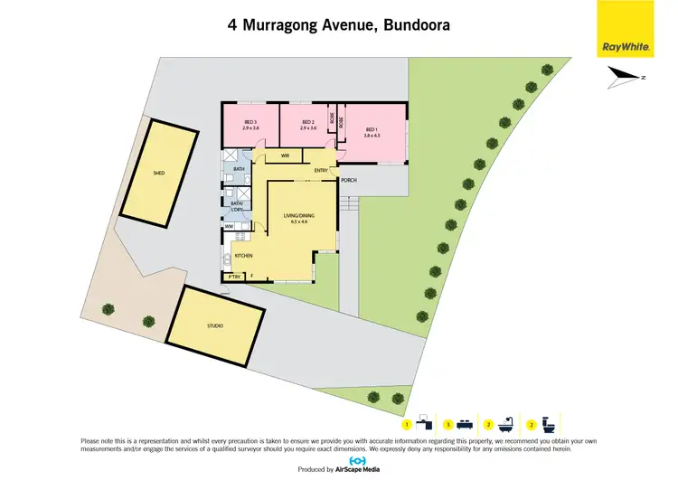 Floorplan of Homely house listing, 4 Murragong Avenue, Bundoora VIC 3083