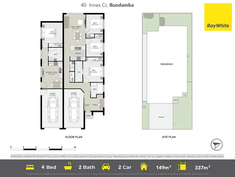Floorplan of Homely semi-detached listing, 40 Innes Crescent, Bundamba QLD 4304