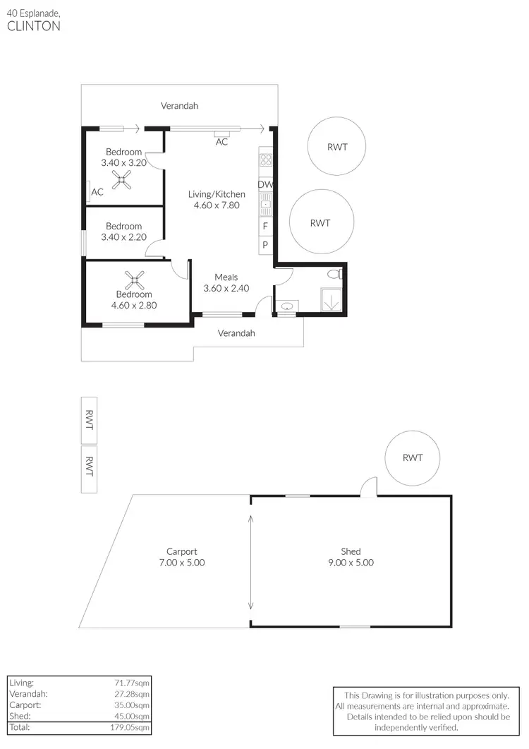 Floorplan of Homely house listing, 40 The Esplanade, Clinton SA 5570