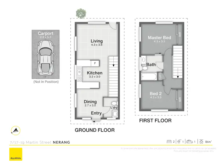 Floorplan of Homely townhouse listing, 7/17-19 Martin Street, Nerang QLD 4211