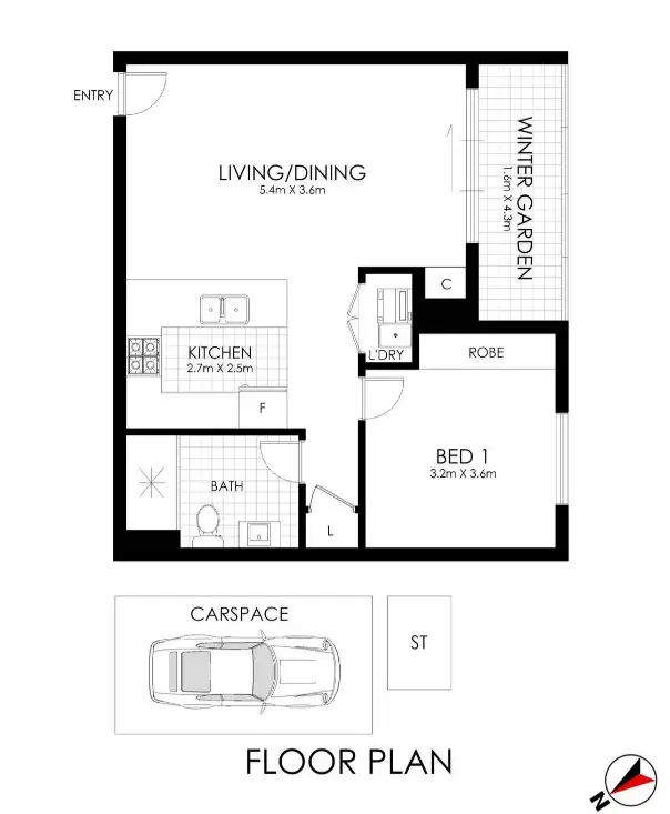 Floorplan of Homely apartment listing, 902/4 Peake Avenue, Rhodes NSW 2138