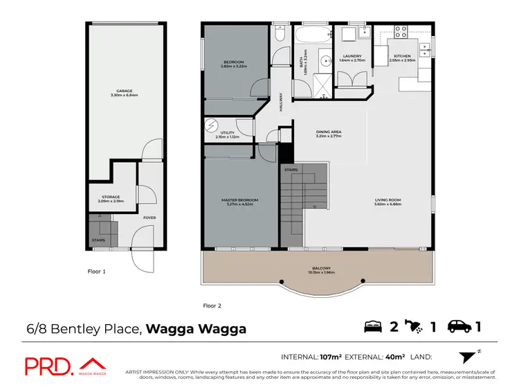 Floorplan of Homely unit listing, 6/8 Bentley Place, Wagga Wagga NSW 2650