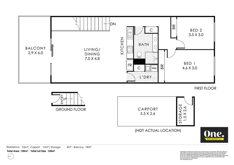 Floorplan of Homely apartment listing, 21/75 Baler Court, Hammond Park WA 6164