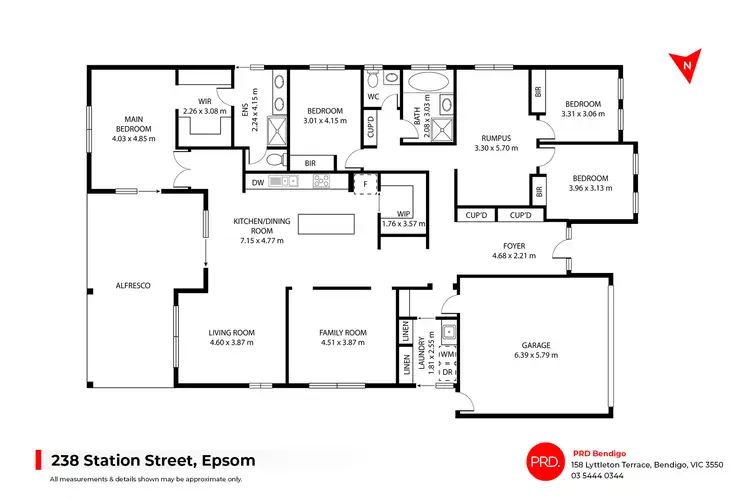Floorplan of Homely house listing, 238 Station Street, Epsom VIC 3551