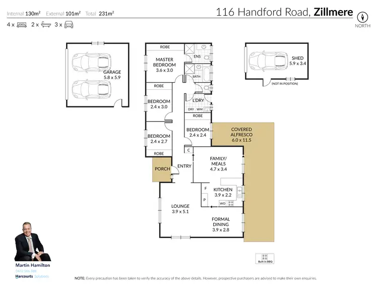 Floorplan of Homely house listing, 116 Handford Road, Zillmere QLD 4034