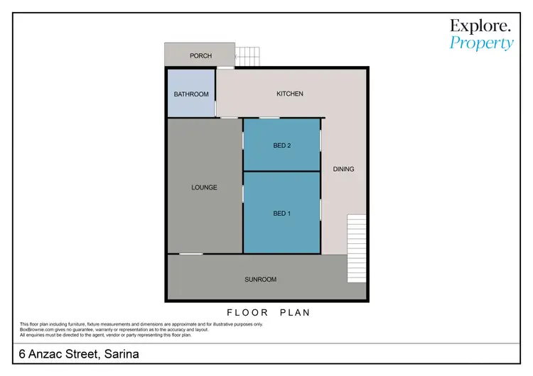 Floorplan of Homely house listing, 6 Anzac Street, Sarina QLD 4737