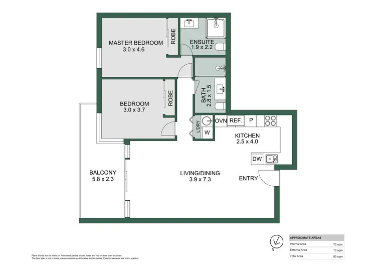 Floorplan of Homely apartment listing, 27/33 Malcolm Street, West Perth WA 6005