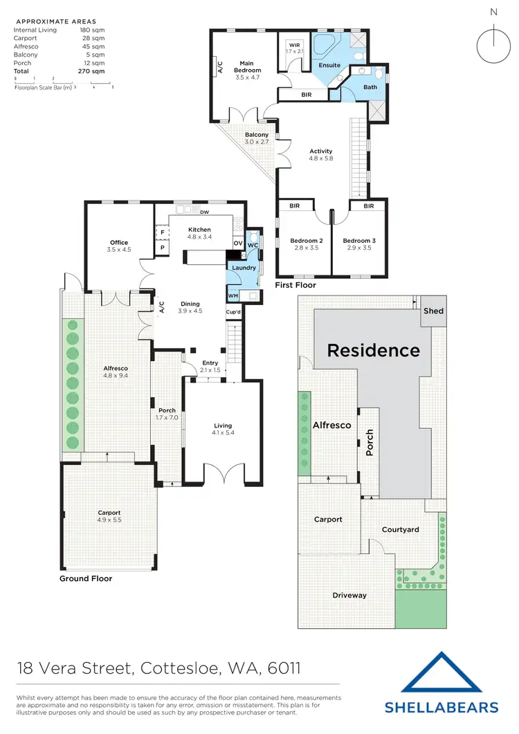 Floorplan of Homely house listing, 18 Vera Street, Cottesloe WA 6011
