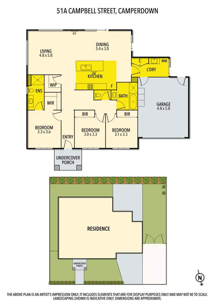 Floorplan of Homely house listing, 51A Campbell Street, Camperdown VIC 3260