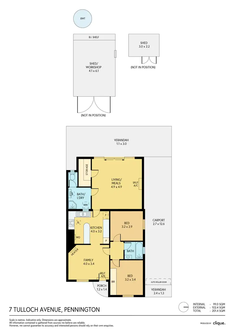Floorplan of Homely house listing, 7 Tulloch Avenue, Pennington SA 5013