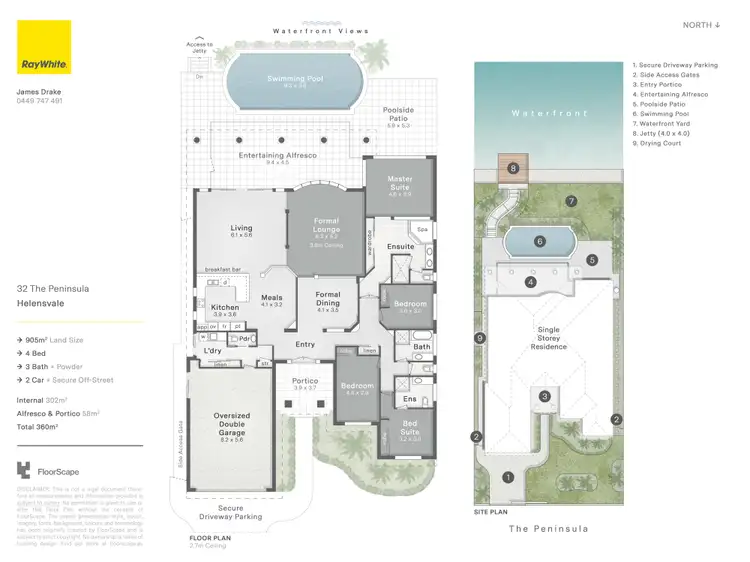 Floorplan of Homely house listing, 32 The Peninsula, Helensvale QLD 4212