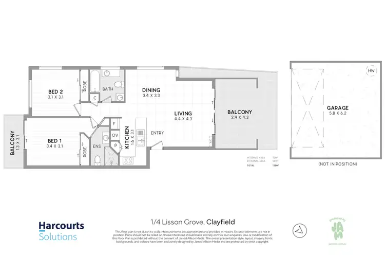 Floorplan of Homely unit listing, 1/4 Lisson Grove, Clayfield QLD 4011
