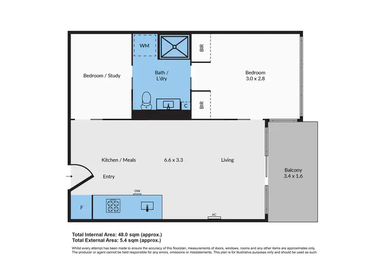 Floorplan of Homely apartment listing, 718/39 Coventry Street, Southbank VIC 3006