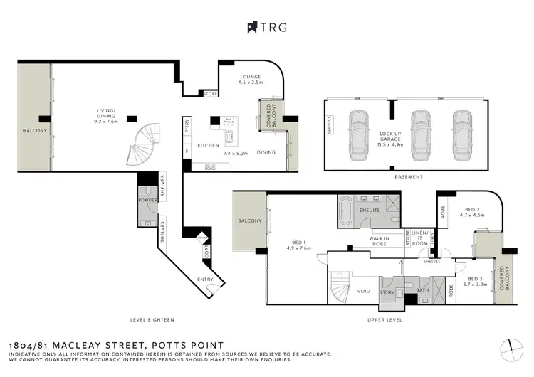 Floorplan of Homely apartment listing, 1804/81 Penthouse Macleay Street, Potts Point NSW 2011