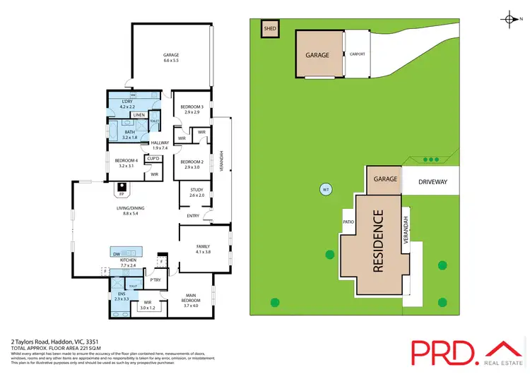 Floorplan of Homely house listing, 2 Taylors Road, Haddon VIC 3351