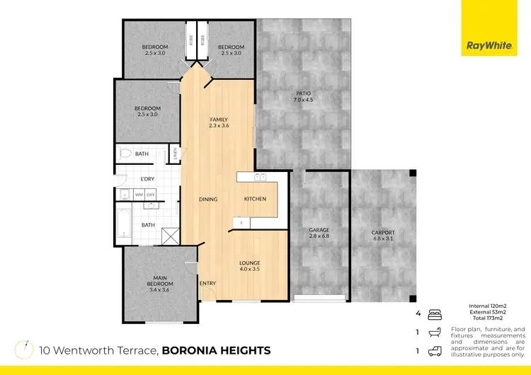 Floorplan of Homely house listing, 10 Wentworth Terrace, Boronia Heights QLD 4124
