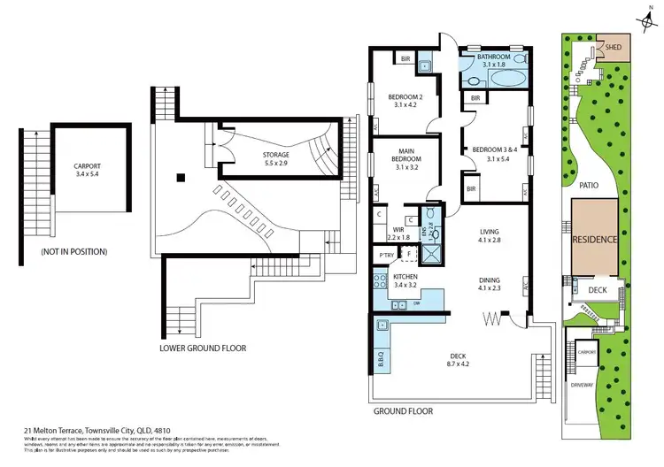 Floorplan of Homely house listing, 21 Melton Terrace, Townsville City QLD 4810