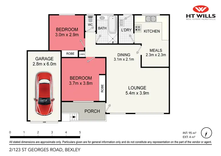 Floorplan of Homely villa listing, 2/123 St Georges Road, Bexley NSW 2207