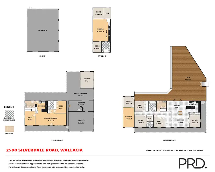 Floorplan of Homely rural property listing, 2590 Silverdale Road, Wallacia NSW 2745