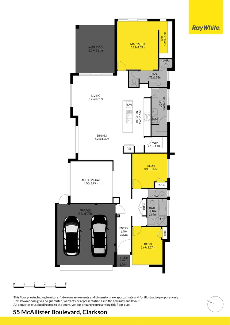 Floorplan of Homely house listing, 55 McAllister Boulevard, Clarkson WA 6030