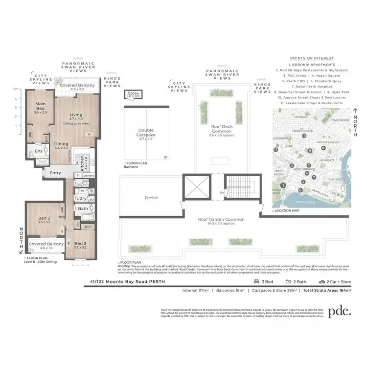 Floorplan of Homely apartment listing, 41/122 Mounts Bay Road, Perth WA 6000