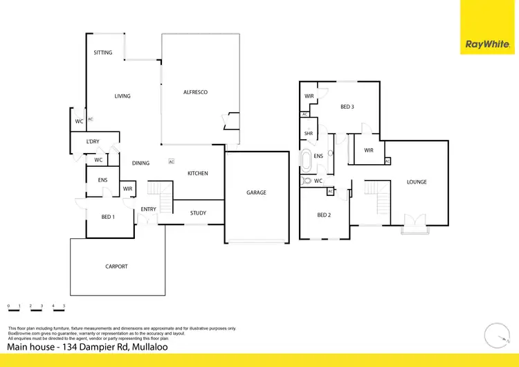 Floorplan of Homely house listing, 134 Dampier Avenue, Mullaloo WA 6027