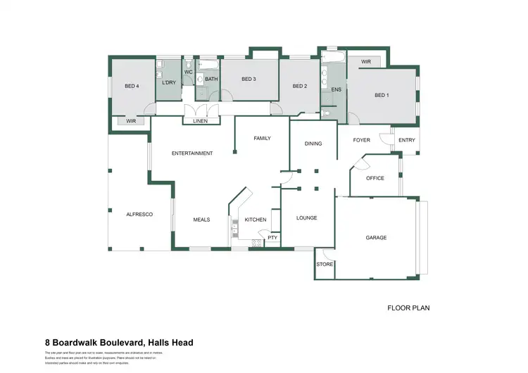 Floorplan of Homely house listing, 8 Boardwalk Boulevard, Halls Head WA 6210