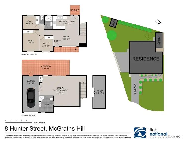 Floorplan of Homely house listing, 8 Hunter Street, Mcgraths Hill NSW 2756