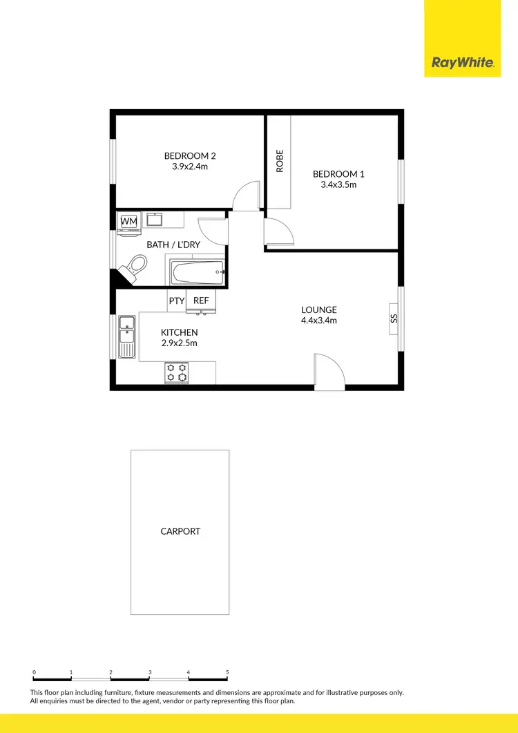Floorplan of Homely apartment listing, 2/35 Curzon Street, Camden Park SA 5038