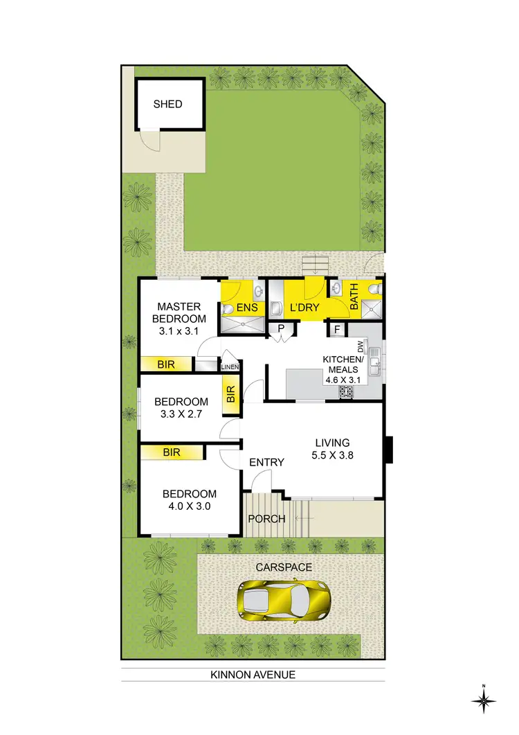 Floorplan of Homely house listing, 1/2 Kinnon Avenue, Belmont VIC 3216