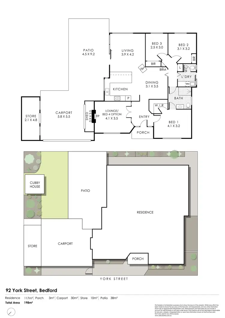 Floorplan of Homely house listing, 92 York Street, Bedford WA 6052