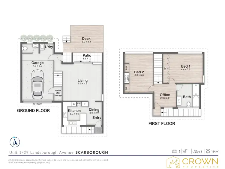 Floorplan of Homely unit listing, 1/29 Landsborough Avenue, Scarborough QLD 4020