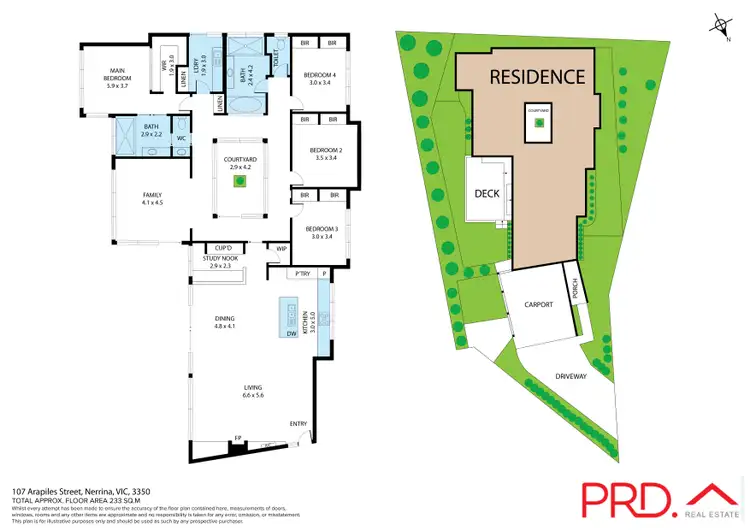 Floorplan of Homely house listing, 107 Arapiles Street, Nerrina VIC 3350