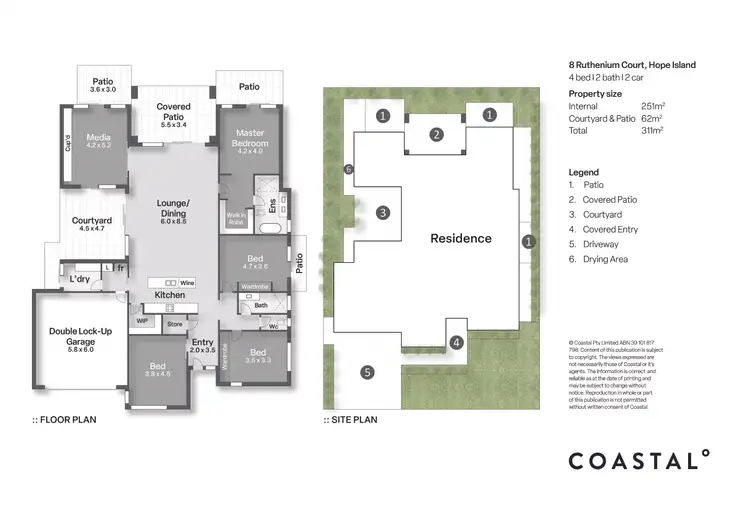 Floorplan of Homely house listing, 8 Ruthenium Court, Hope Island QLD 4212