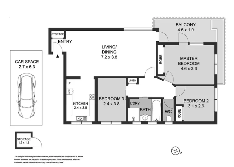 Floorplan of Homely apartment listing, 4/716 Pacific Highway, Gordon NSW 2072